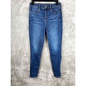 American Eagle Next Level Stretch Skinny Jeans Women's 8 Short Medium Wash